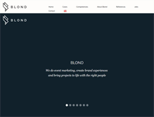 Tablet Screenshot of blond.dk